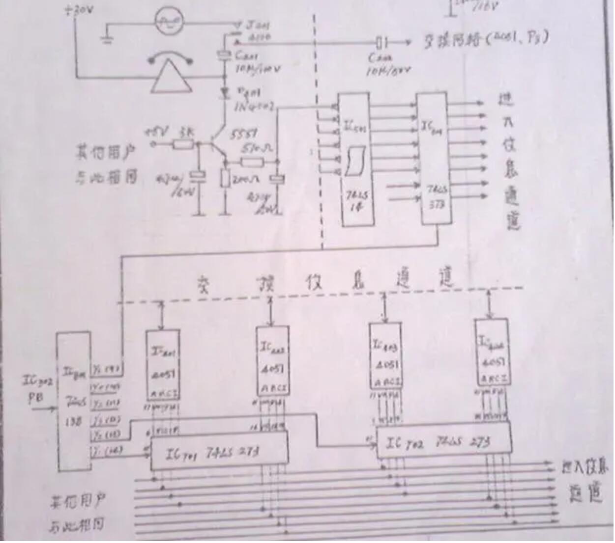電話交換機結(jié)構(gòu)原理圖